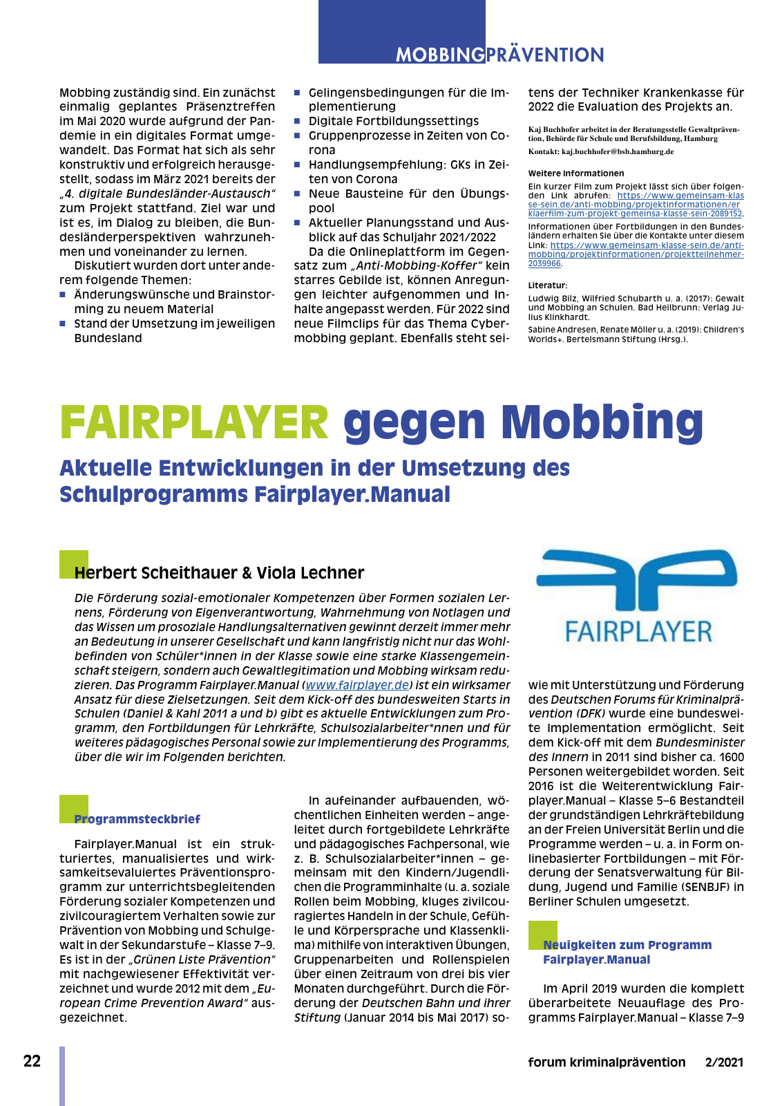 Vorschau DFK forum kp 02-2021 Seite 24