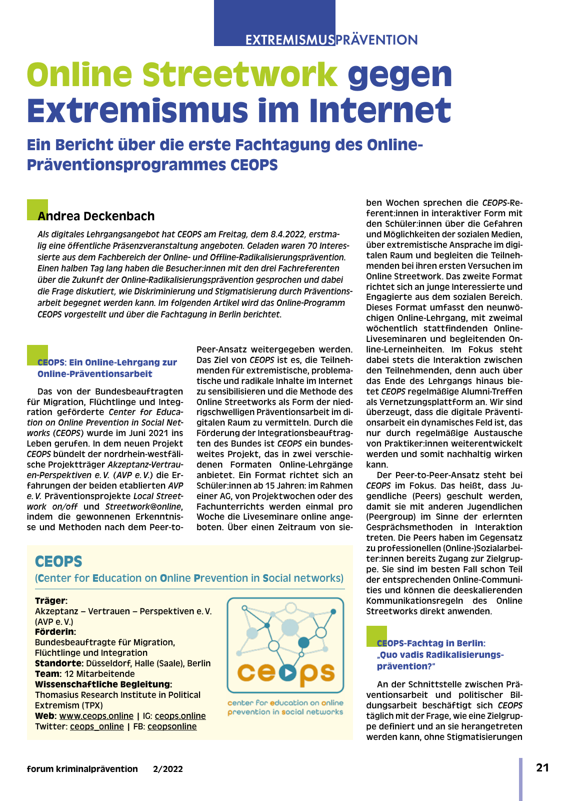 Vorschau DFK forum kp 02-2022 Seite 23