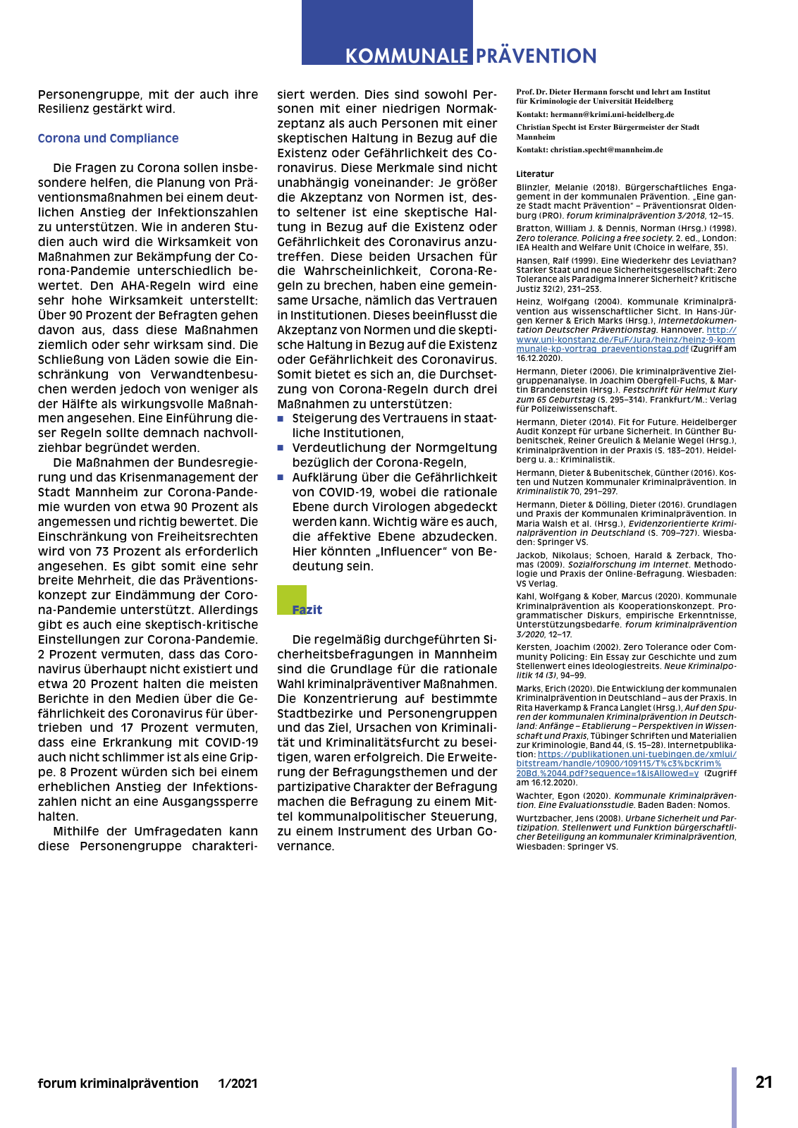 Vorschau DFK forum kp 01-2021 Seite 23